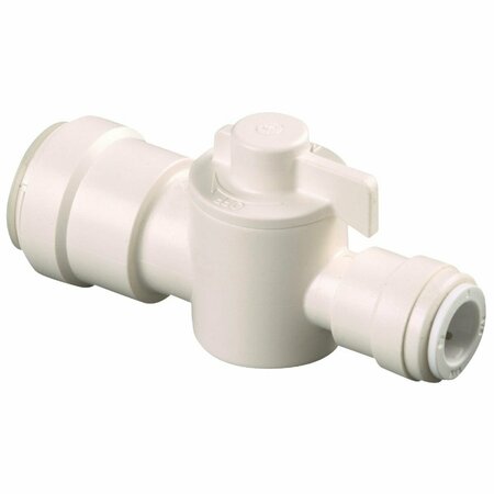 WATTS 1/4 In. CTS X 1/2 In. QC Plastic Plastic Push Valve 3555-1006